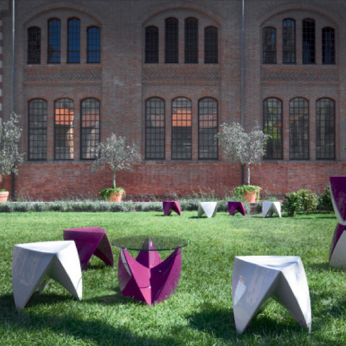 Table d'appoint design original - Myyour - en ABS / en PMMA / en verre