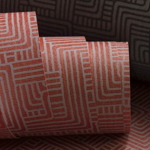 Papier peint contemporain - TURNS  - Hooked on Walls - à motif / aspect tissu / gris