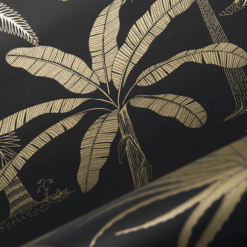 Papier peint contemporain - ROYAL  - Hooked on Walls - à motif nature / aspect tissu / gris