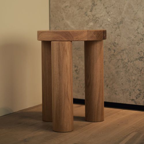 Tabouret contemporain - OFFSET - Resident - en chêne