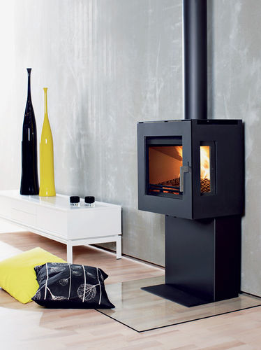 Poêle à bois - UNIQ 23 - Westfire - 5 kW - 10 kW / à 3 faces / contemporain
