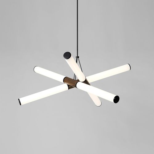 Suspension - MINI FARRAGO 02 - Roll & Hill - en laiton / en bois / en acrylique