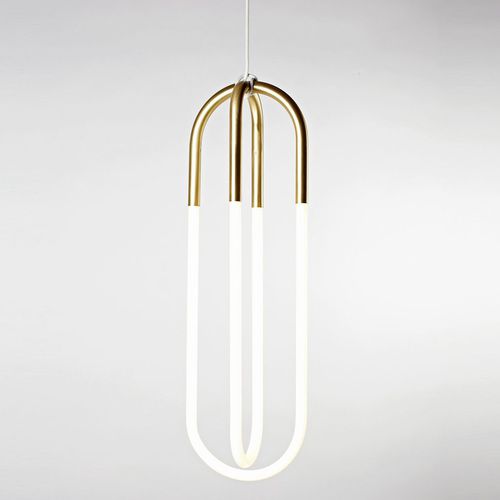 Suspension - RUDI DOUBLE LOOP - Roll & Hill - en acier / en verre / contemporaine