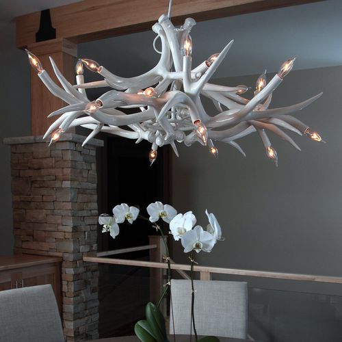 Lustre contemporain - SUPERORDINATE ANTLER 12 - Roll & Hill - en céramique / professionnel / à incandescence