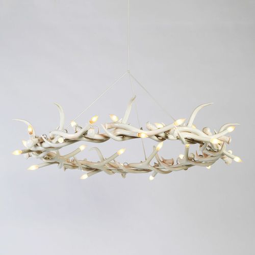 Lustre contemporain - SUPERORDINATE ANTLER 27 - Roll & Hill - en céramique / professionnel / à incandescence