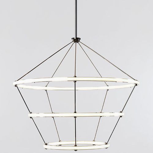 Lustre contemporain - HALO 3 - Roll & Hill - en acier / en acrylique / professionnel