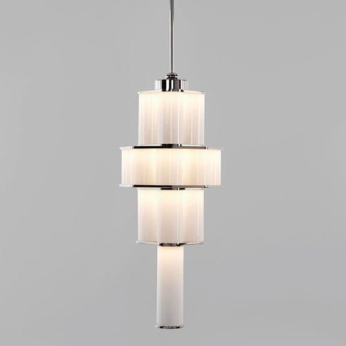 Suspension - BAUER 02 - Roll & Hill - en aluminium / en verre soufflé / contemporaine