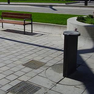 Fontaine à eau non spécifié - AQUA - Urbes 21 - d'extérieur / en acier inoxydable