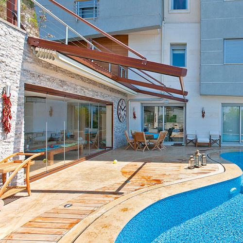 Pergola suspendue - MN3   - ALBAYRAK  - en aluminium / couverture en toile / professionnelle