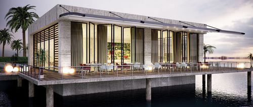 Pergola suspendue - MN4  - ALBAYRAK  - en aluminium / couverture en toile / professionnelle