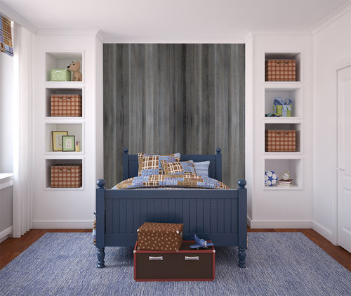 Panneau décoratif pour agencement intérieur - PANH468 - MUR design - en matières recyclées / en bois / rustique