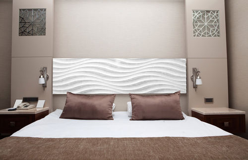 Panneau décoratif mural - WAVE A - MUR design - en matières recyclées / en bois / texturé