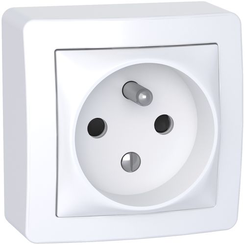 Prise de courant - Alréa - SCHNEIDER ELECTRIC - double / murale / en saillie