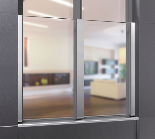 Garde-corps en aluminium - P-03 - PAULI FRANCE  - à panneaux en verre / d'extérieur / pour fenêtre