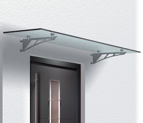 Auvent pour porte - S-02 - PAULI FRANCE  - pour bâtiment tertiaire / pour stade / en inox