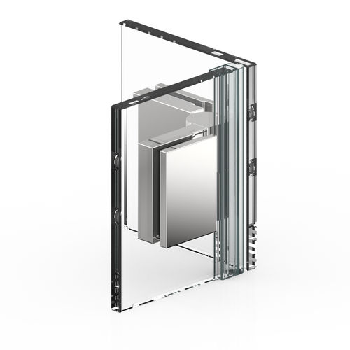 Charnière pour porte en verre - NIVELLO : 8367 L | 8367 R - PAULI FRANCE  - pour porte de douche / en zamak / avec système d'auto-fermeture