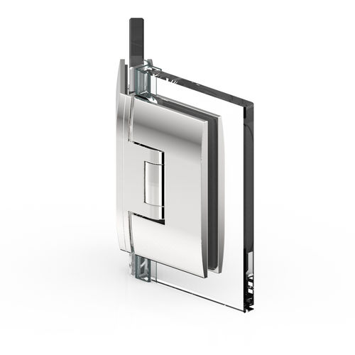 Charnière pour porte en verre - PONTERE : 8402 - PAULI FRANCE  - pour porte de douche / en zamak / avec système d'auto-fermeture