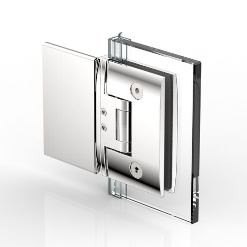 Charnière pour porte en verre - PONTERE : 8412 - PAULI FRANCE  - pour porte de douche / en zamak / avec système d'auto-fermeture