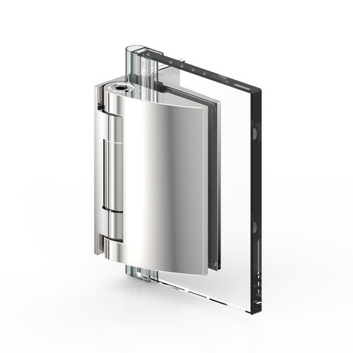 Charnière pour porte en verre - PILLANGO : 8480 - PAULI FRANCE  - pour porte de douche / en zamak / avec système d'auto-fermeture