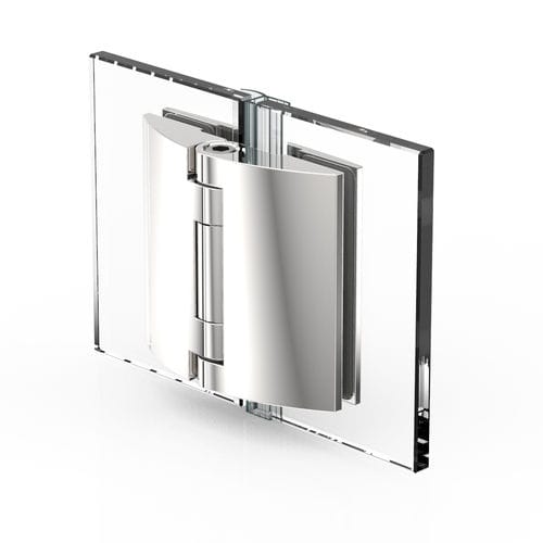Charnière pour porte en verre - PILLANGO : 8482 - PAULI FRANCE  - pour porte de douche / en zamak / avec système d'auto-fermeture