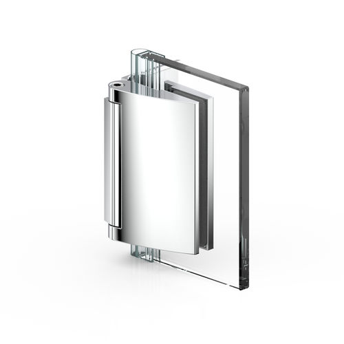 Charnière pour porte en verre - PAPILLON : 8100 - PAULI FRANCE  - pour porte de douche / en zamak / avec système d'auto-fermeture