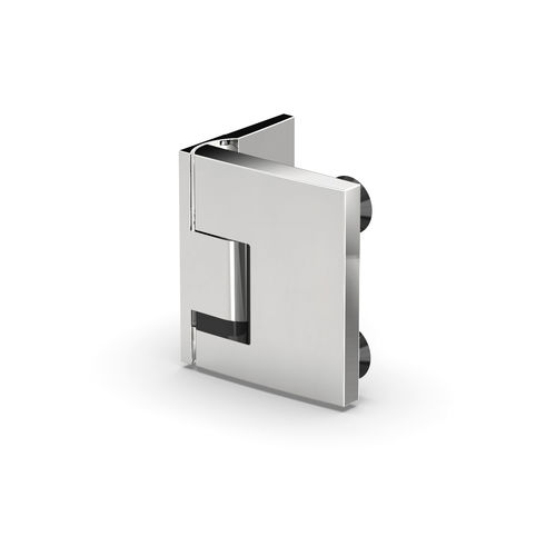 Charnière pour porte en verre - PAVONNE : 8390 - PAULI FRANCE  - pour porte de douche / en zamak / avec système d'auto-fermeture