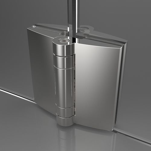 Charnière pour porte en verre - TURA : 8960.7680 | 8960.7681 | 8960.7683 | 8960.7686 - PAULI FRANCE  - pour porte de douche / en zamak / contemporaine