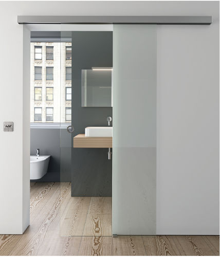 Système coulissant en aluminium - EVERYSPACE - PAULI FRANCE  - pour porte en verre / pour porte en bois / mural