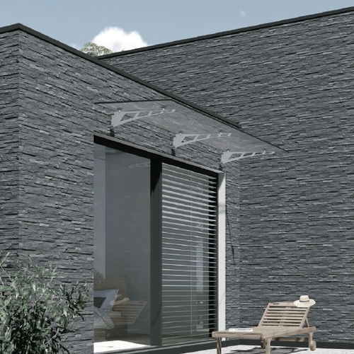 Auvent pour porte - S-01 - PAULI FRANCE  - pour terrasse / pour bâtiment tertiaire / pour fenêtre