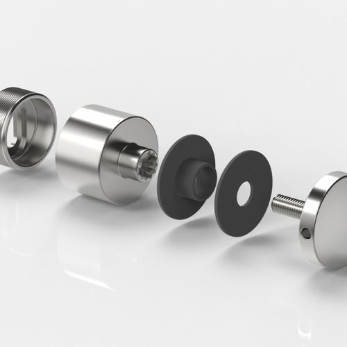 Fixation pour mur-rideau en inox - 7056VAS35 - PAULI FRANCE 