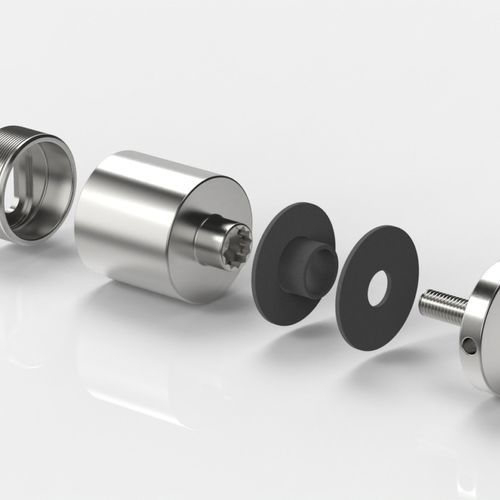 Fixation pour mur-rideau en inox - 7056VAS50 - PAULI FRANCE  - en aluminium