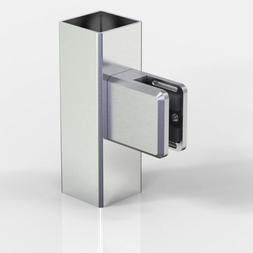 Pince à verre en zinc - 4845VA2-A2-V - PAULI FRANCE  - pour garde-corps / pour intérieur / pour verre