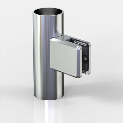Pince à verre en zinc - 4847VA2-A2-V - PAULI FRANCE  - pour façade en verre / pour verre