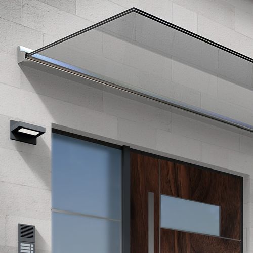Auvent pour entrée - VD 1511-17 - PAULI FRANCE  - en aluminium / en inox / en verre