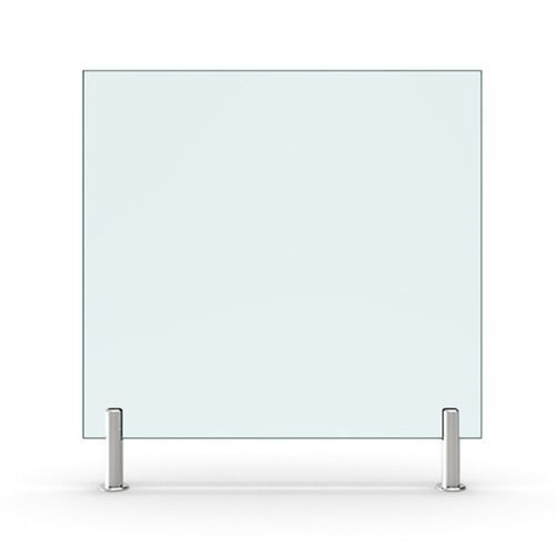 Séparateur de bureau sur bureau - SET-3089 - PAULI FRANCE  - en verre / en verre acrylique / design