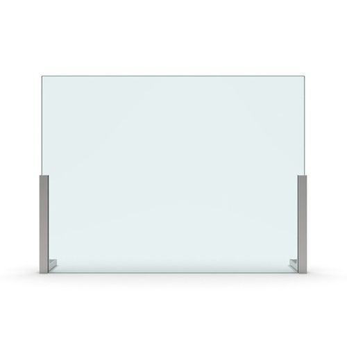 Séparateur de bureau sur bureau - SET-3074 - PAULI FRANCE  - en verre / en verre acrylique / design