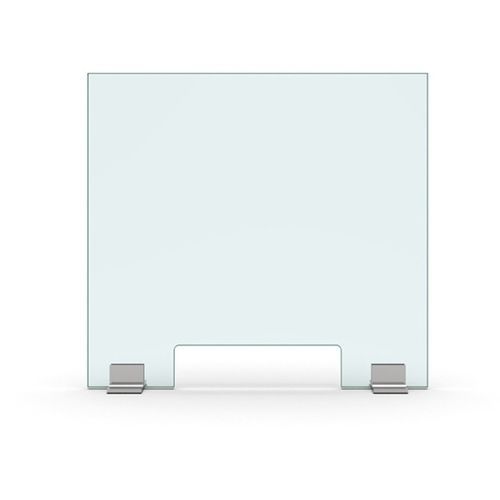 Séparateur de bureau sur bureau - SET-3084 - PAULI FRANCE  - en verre / en verre acrylique / design