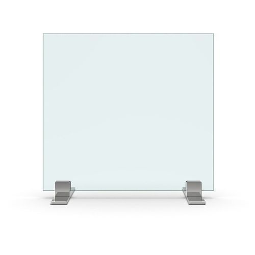 Séparateur de bureau sur bureau - SET-3085 - PAULI FRANCE  - en verre / en verre acrylique / design