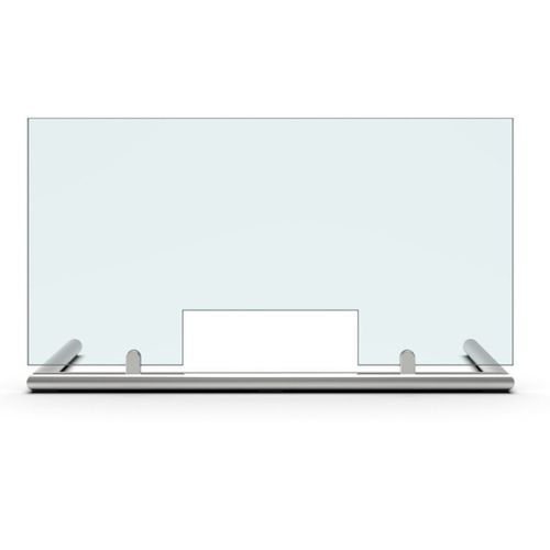 Séparateur de bureau sur bureau - SET-3079 - PAULI FRANCE  - en verre / en verre acrylique / design