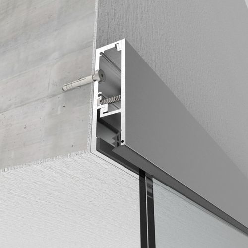 Profilé de fixation en acier inoxydable - 1433 - PAULI FRANCE  - pour balustrade / pour panneaux