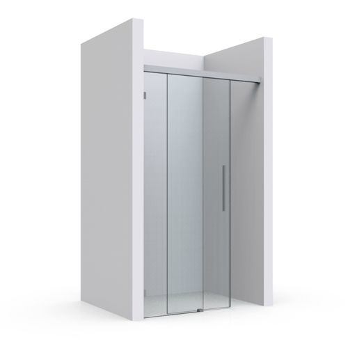 Paroi de douche coulissante - 104 (L/R) - PAULI FRANCE  - droite / d'angle / en verre trempé