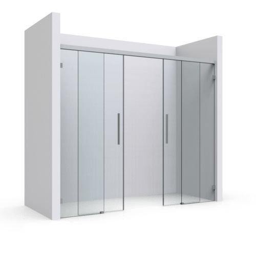 Douche à l'italienne - TYPE 106 - PAULI FRANCE  - en acier / en verre / coulissante