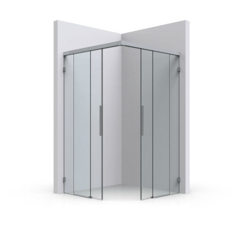 Cabine de douche à l'italienne - 209 - PAULI FRANCE  - en verre trempé / à porte coulissante / 8 mm