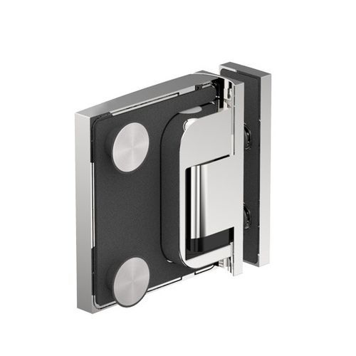 Charnière pour porte en verre - PAVONE : 8393_-L - PAULI FRANCE  - pour porte de douche / d'angle / pivotante
