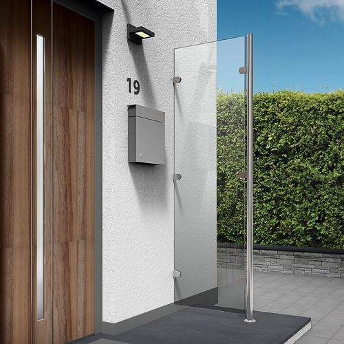 Paravent contemporain - W-01 - PAULI FRANCE  - en verre / d'extérieur / 1 panneau