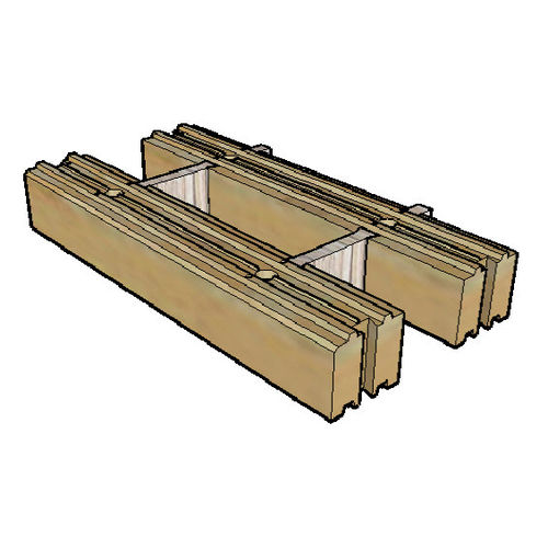 Parpaing de bois - HR 300  - PBM BLOC - Global Green System - pour maison BBC / haute performance