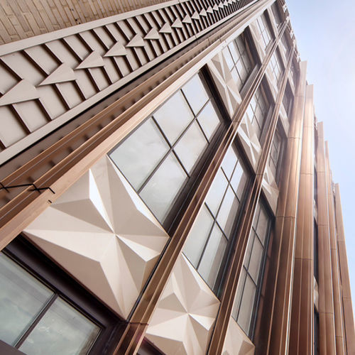 Façade ventilée en métal - EUROPANEL® - POHL Metal Systems GmbH - en plaques / grand format