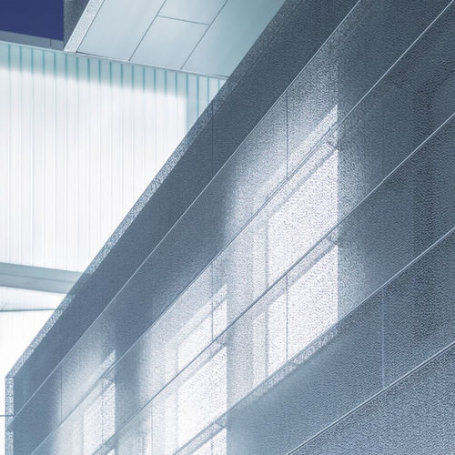 Plaquette de parement en acier inoxydable - ETCHED, EXAMPLE 1 - POHL Metal Systems GmbH - d'extérieur / contemporaine / 3D