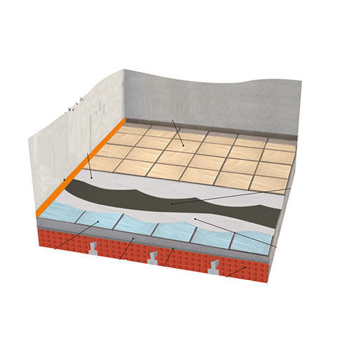 Membrane acoustique pour plancher - Damptile - PROJECT FOR BUILDING SPA