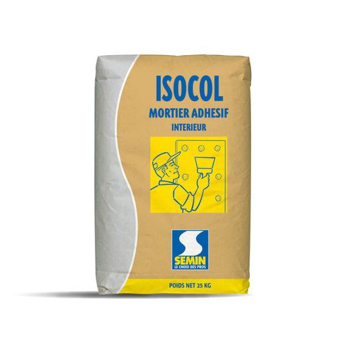 Mortier de scellement - ISOCOL M - SEMIN - imperméable / de montage / pour maçonnerie